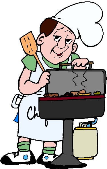 free clipart man grilling - photo #44